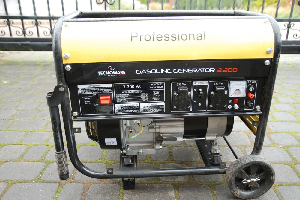 Agregat generator prądu, 3200 VA, jednofazowy