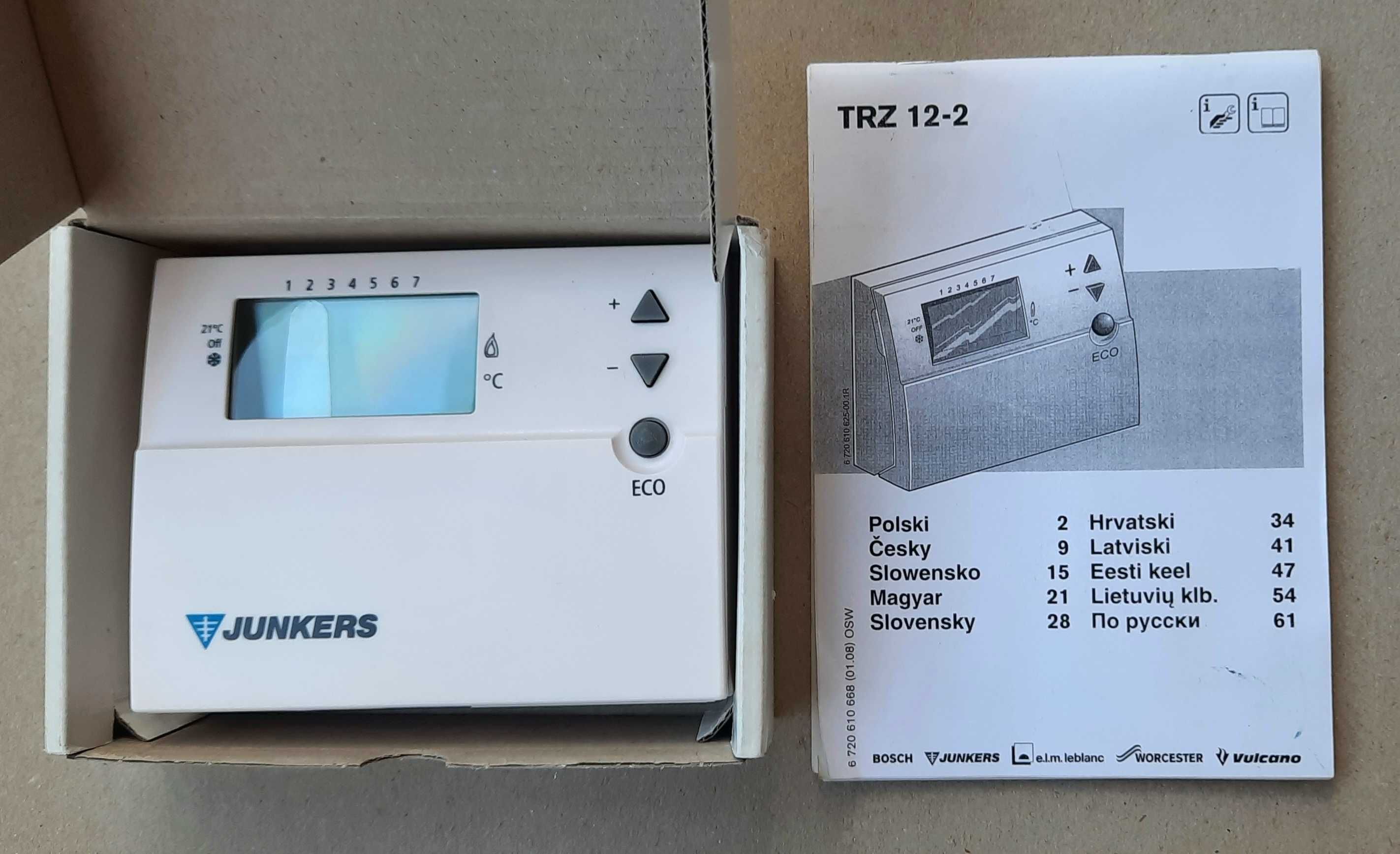 Junkers TRZ 12-2 regulator cyfrowy z programem tygodniowym