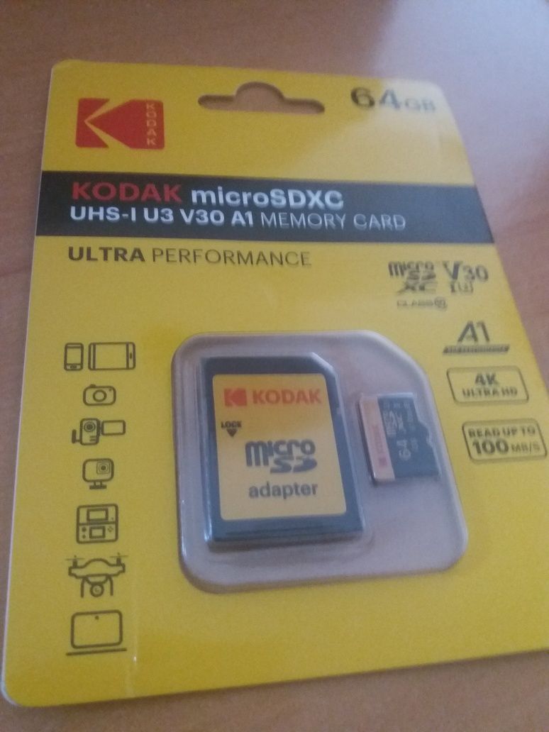 Cartao micro sd kodak novo