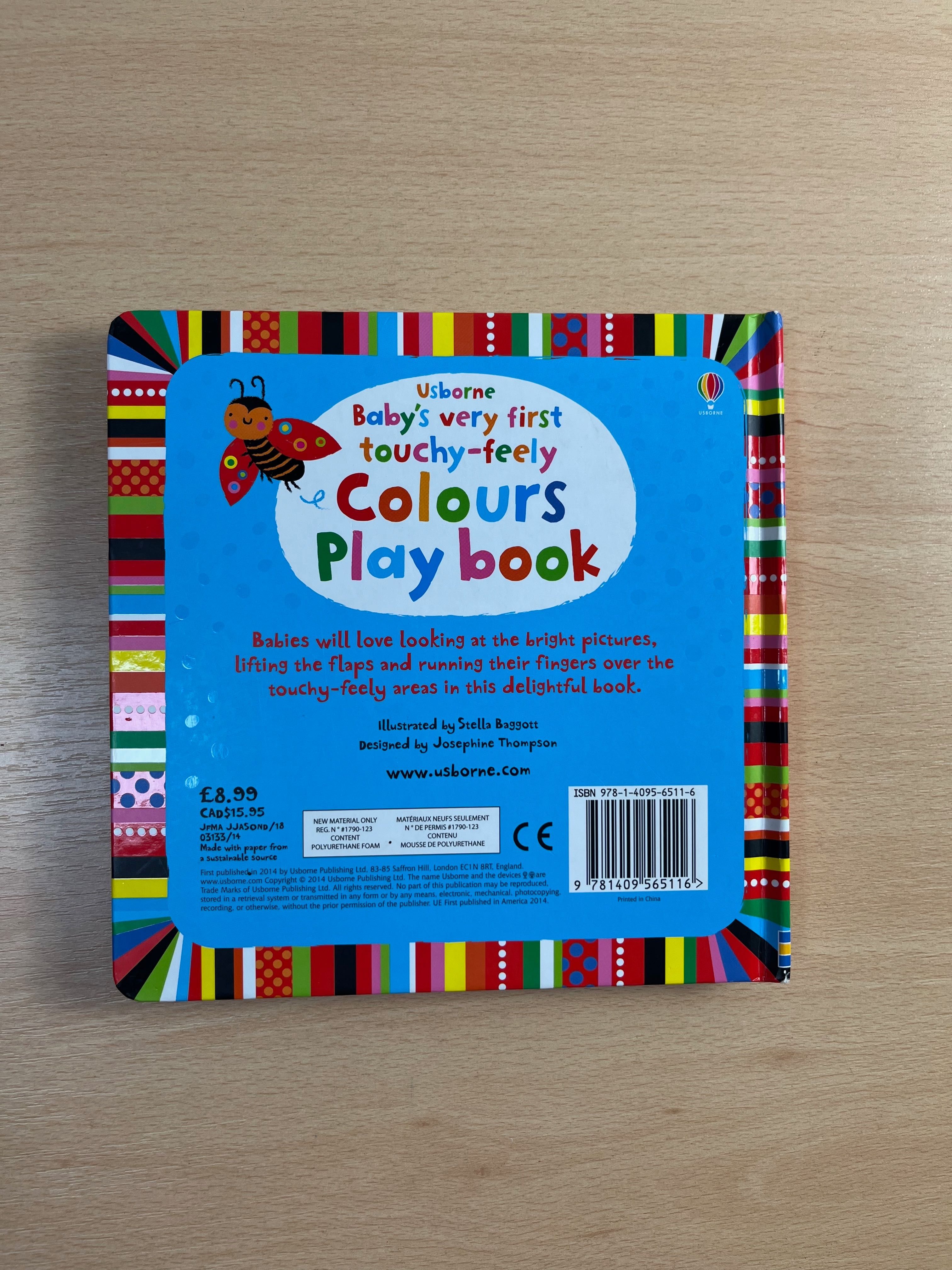 Książka Baby's Very First Touchy-Feely Colours Playbook / Usborne