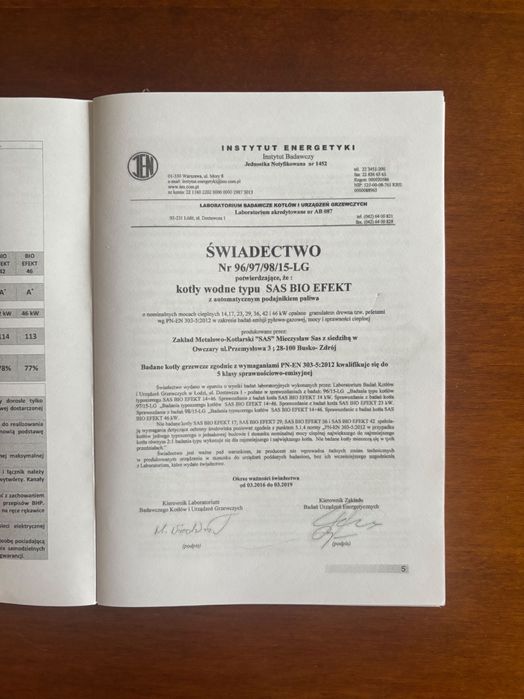 Kocioł SAS BIO EFEKT 14 kW na pellet/bezawaryjny/gotowy do użytku/