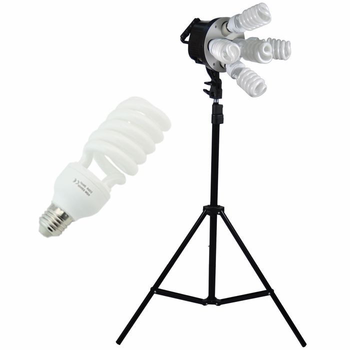 Постійний студійне світло 60х90 на 5 лампи + стійка SoftBox СофтБокс