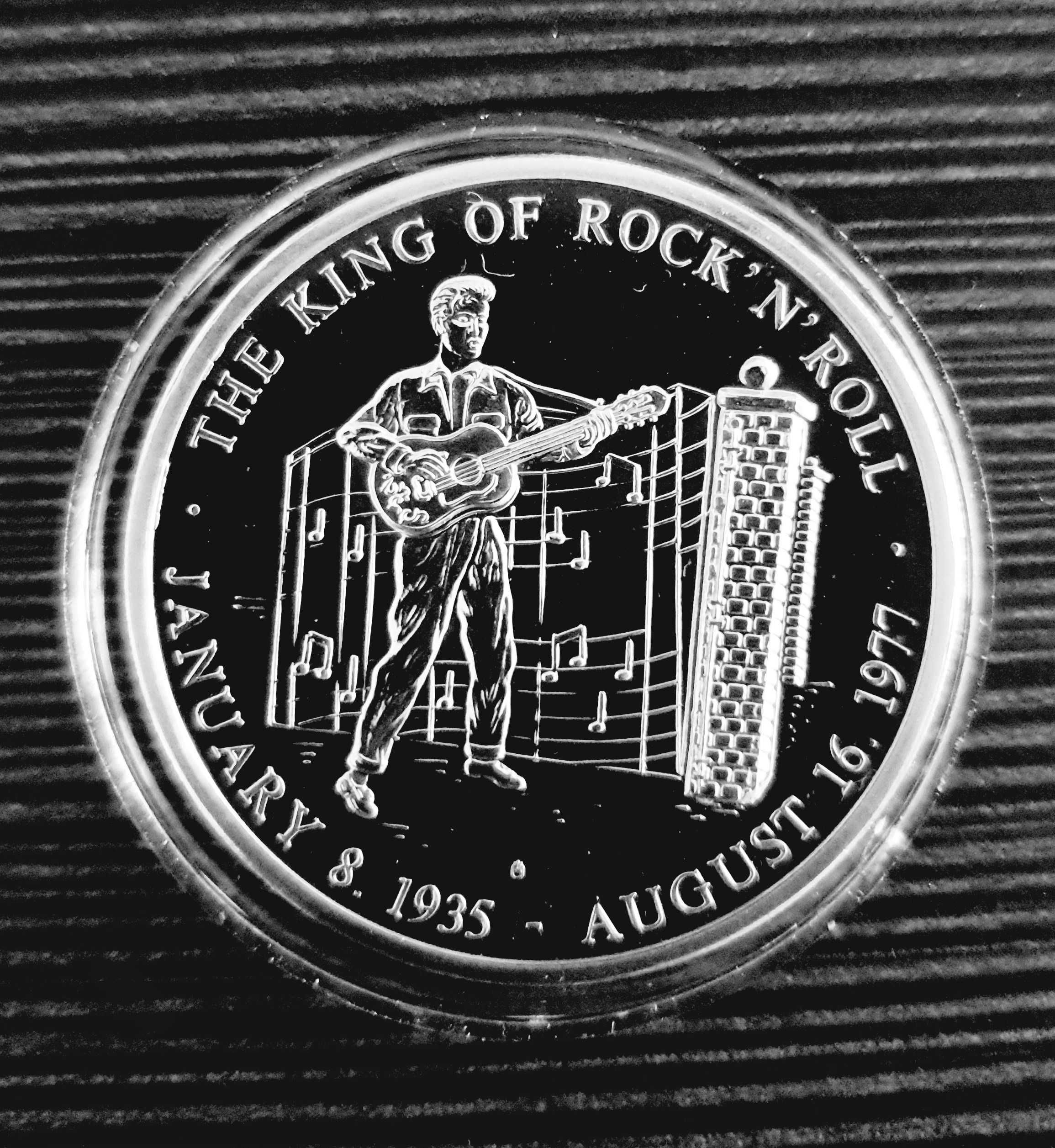 Elvis Presley moneta medal "The King of Rock'n'Roll"