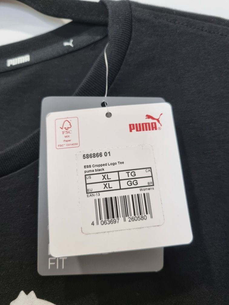 T-shirt krótki oversize Puma Cropped Logo Tee roz. 42/XL