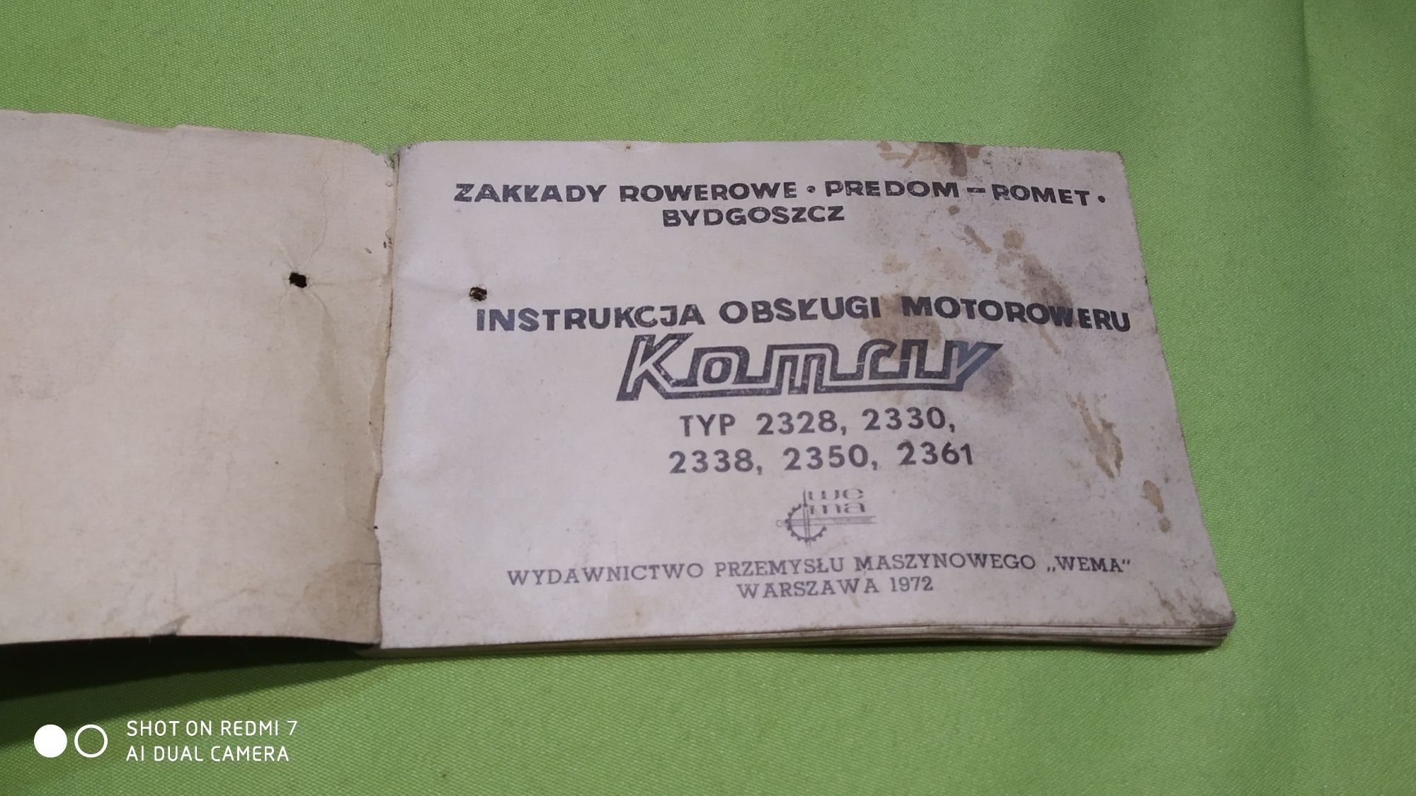 Instrukcja-ksiazeczka obsługi komarek