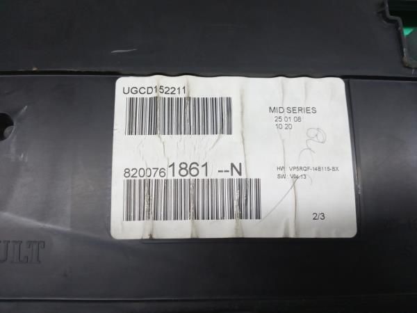 Quadrante / painel de instrumentos RENAULT Clio III (BR0/1, CR0/1)