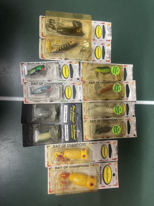 Amostras de pesca marca fred arbogast