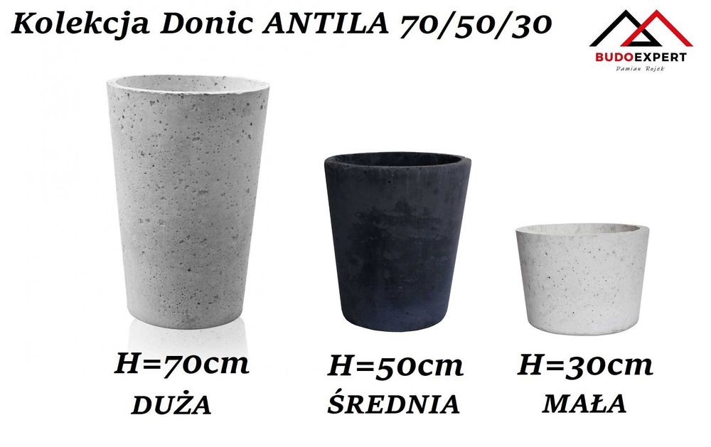 okazała donica ANTILA ogrodowa tarasowa beton architektoniczny