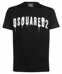 DSQUARED2 męski t-shirt koszulka NERO / BIANCO