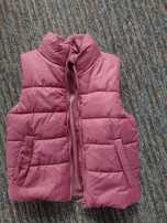 Kamizelka puffer H&M r. 110/116 / bezrękawnik/ odblask z tyłu