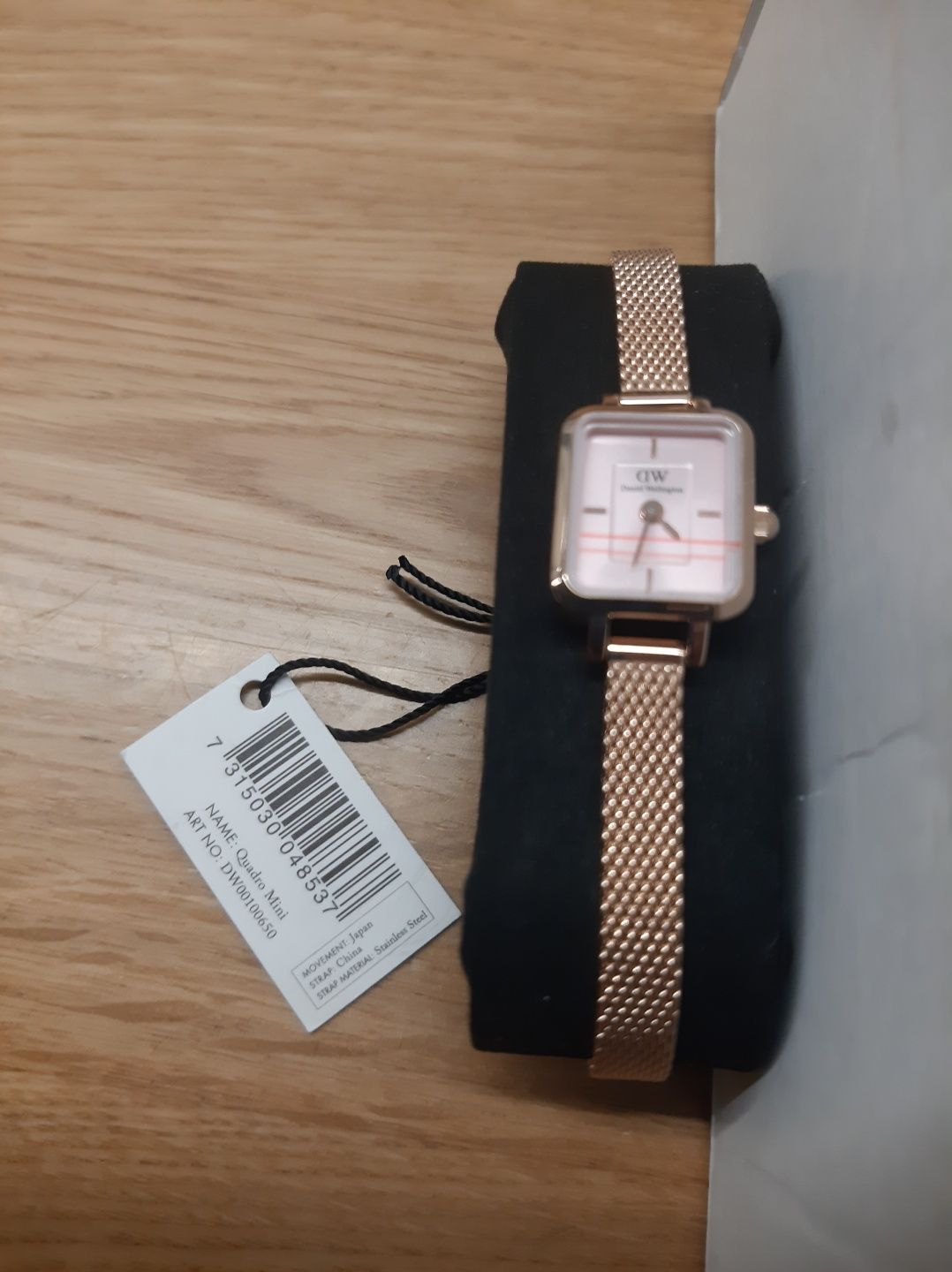 Nowy zegarek damski DANIEL WELLINGTON kolekcja QUADRO MINI