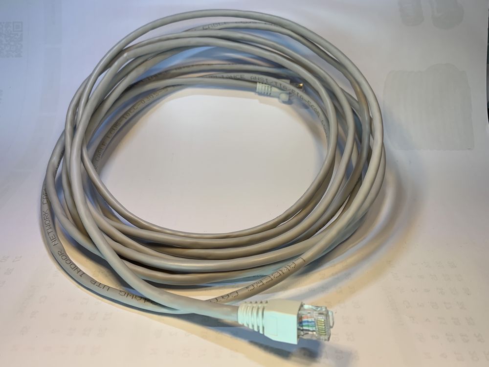 Kabel Sieciowy UTP 5e SZARY 10m