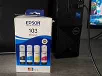 Tusz Epson 103 Cyan Yellow Magenta - pozostało ok 30%