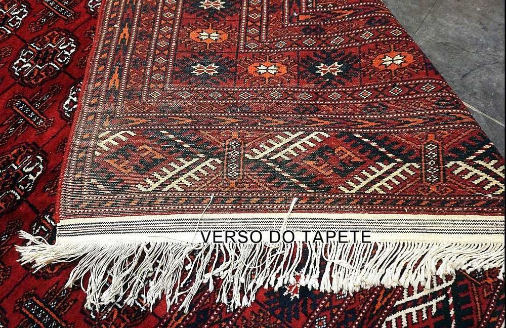 Tapete Afegão BUKHARA Art Deco, manual, Lã s/Algodão, 335cm x 250cm