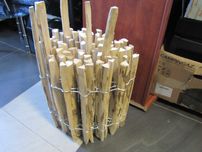 BOGATECO Ogrodzenie z drewna orzechowego 5 metrów 50 cm wys