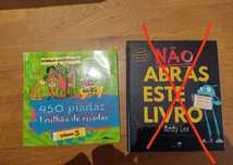 "450 Piadas" e "Não abras este livro"