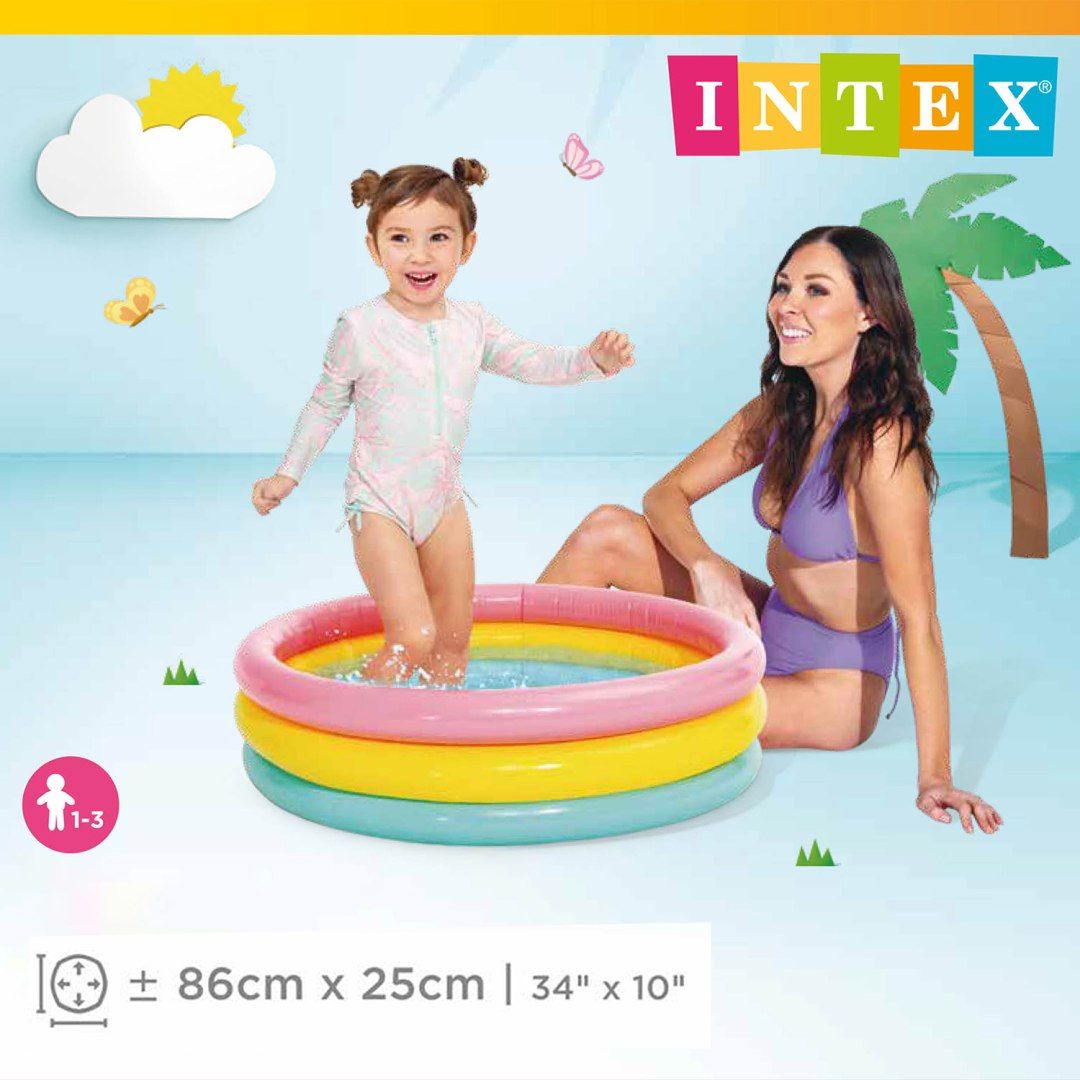 Brodzik dmuchany 3 kolory 86 x 25 cm INTEX  Kup z Olx!