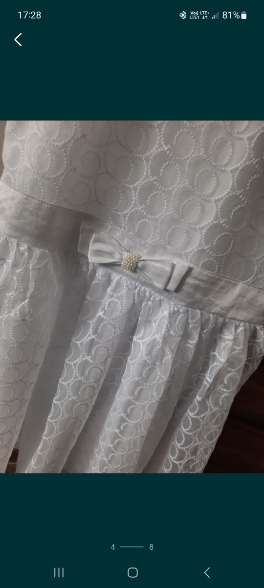 Komplet komunijny piękny. Spowiedź.  Rozmiar 140/146