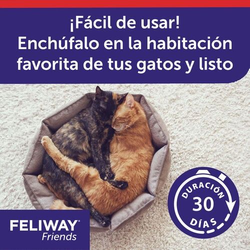 Difusor + 3 recargas Feliway Friends - Happy Cats (Conflitos gatos)