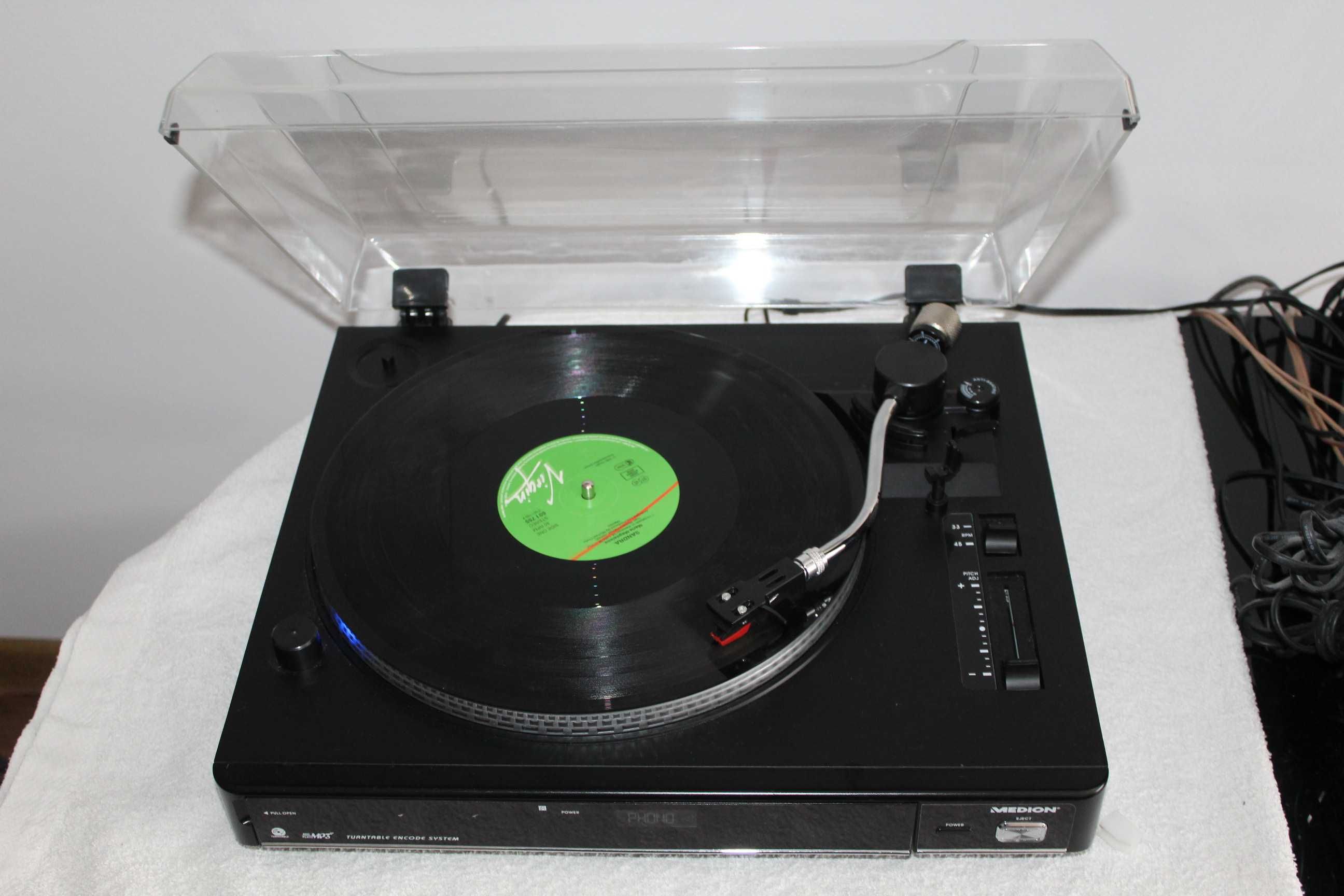 MEDION Gramofon adapter na winyle z funkcją USB AUX SD