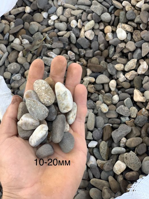 Галька  + мармур митая