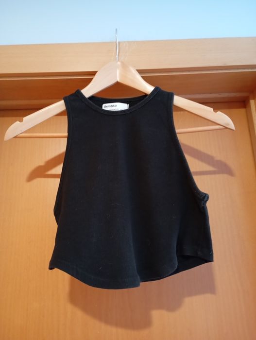 Top canelado Bershka