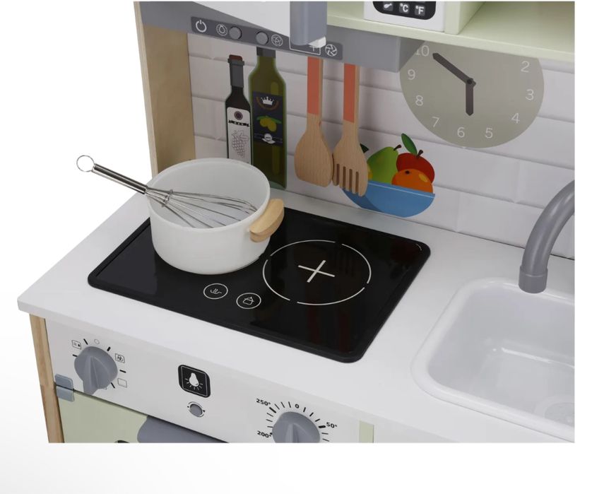 Дитяча деревяна кухня детская деревяная lupilu