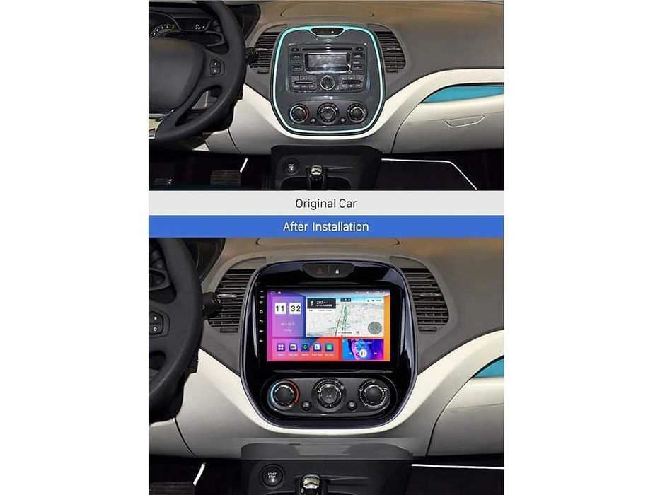 Radio samochodoweAndroid Renault CapturClio (9" Manual AC, UV) 2013-17