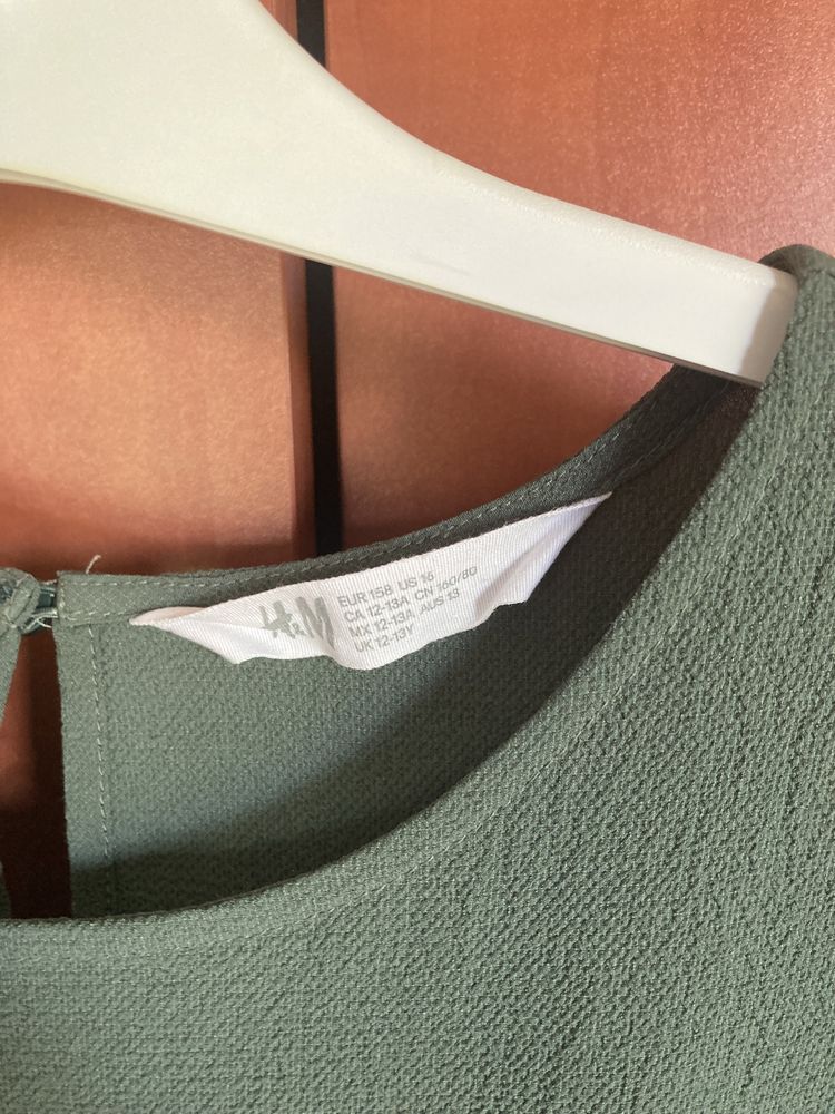 Kombinezon zielony krótki rękaw H&M