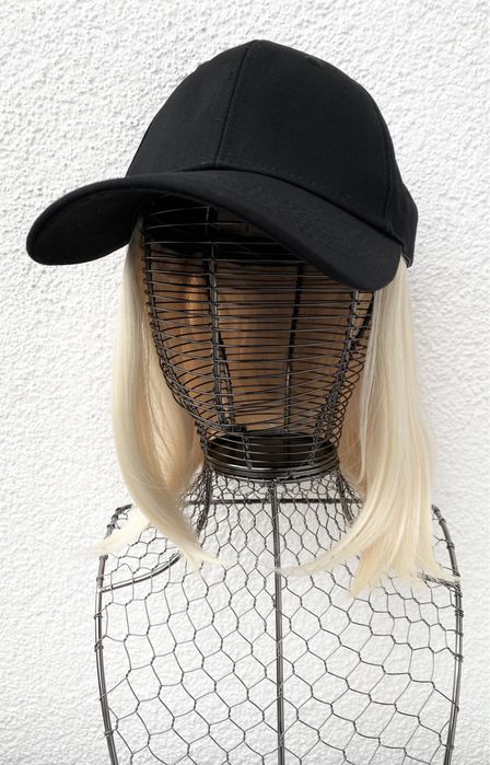 Premium Ultra włosy doczepiane, czapka z włosami, jasny blond 42.
