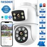 Дуже ЯКІСНА вулична камера BESDER A9Q 8MP Icsee вулична відеокамера