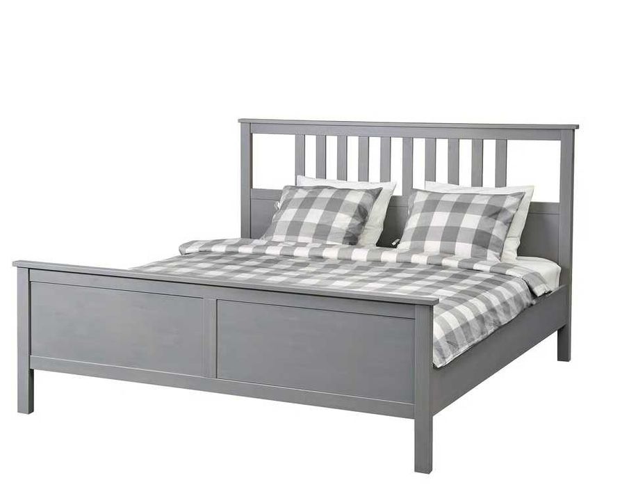 Łóżko HEMNES, 160x200 cm, szare, używane, stan bdb