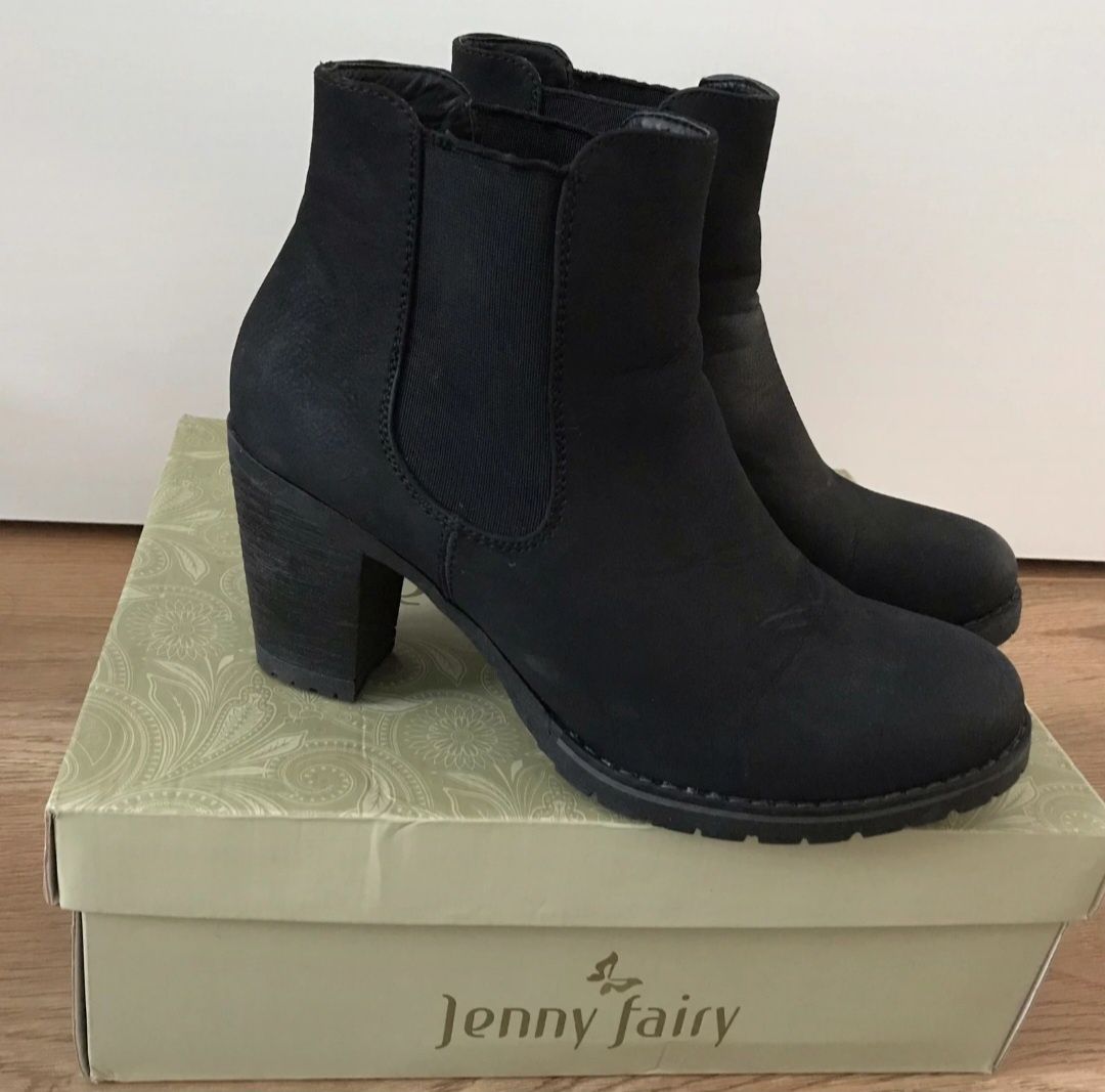 Buty botki damskie jesienno/zimowe r.38 ccc