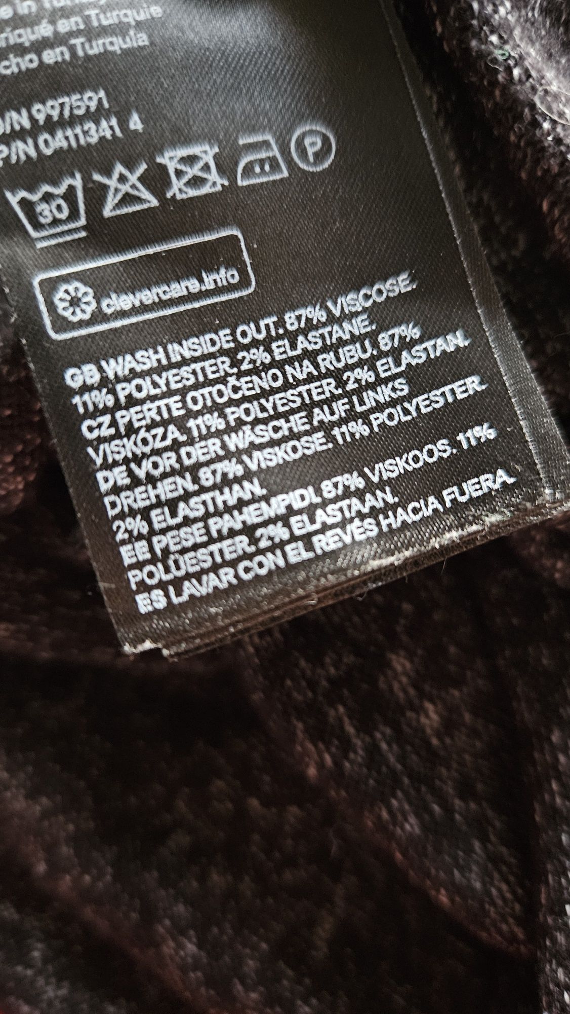 Bluzka z długim rękawem półgolf sweter damski H&M  M 38