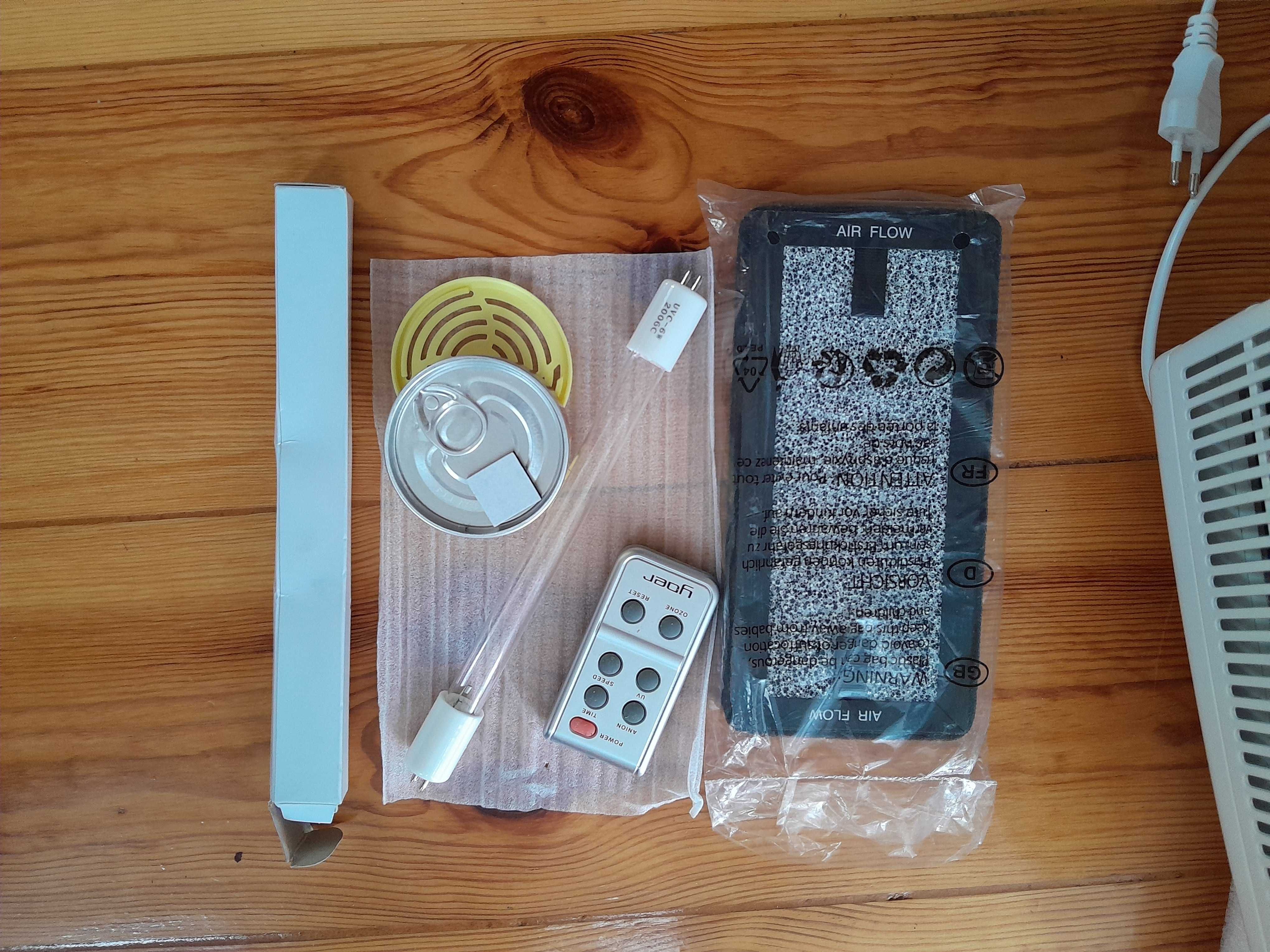 Oczyszczacz powietrza YOER, z zapasowym filtrem, zapasową lampą UV