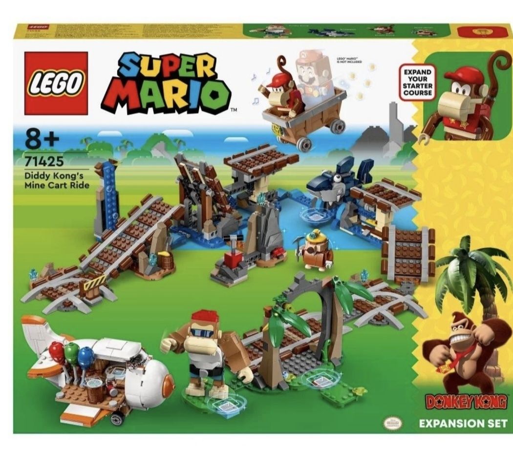 LEGO Super Mario 71425 Przejażdżka wagonikiem Diddy nowy