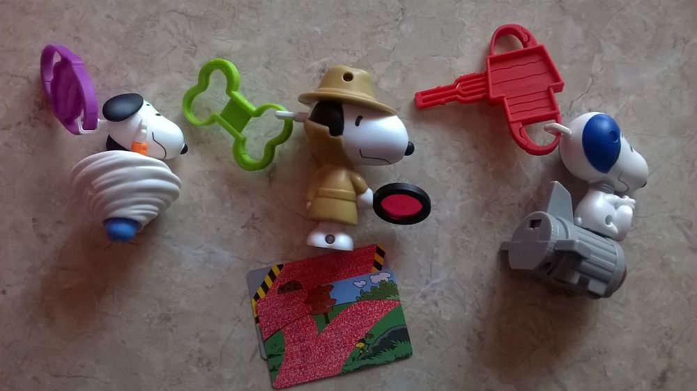Figurki piesek Snoopy z McDonald's zestaw 3 sztuki