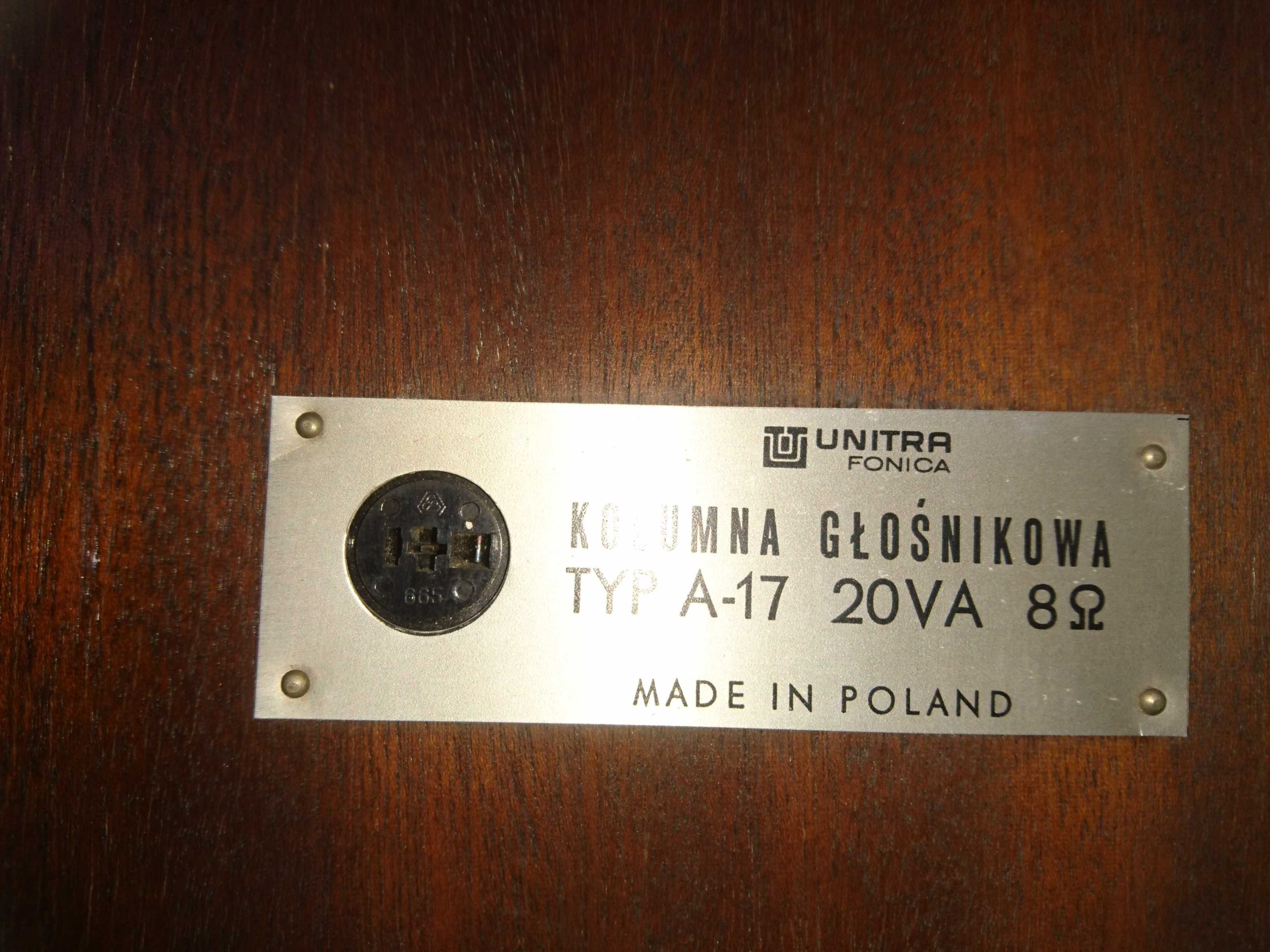 Kolumny Unitra fonica TYP A-17