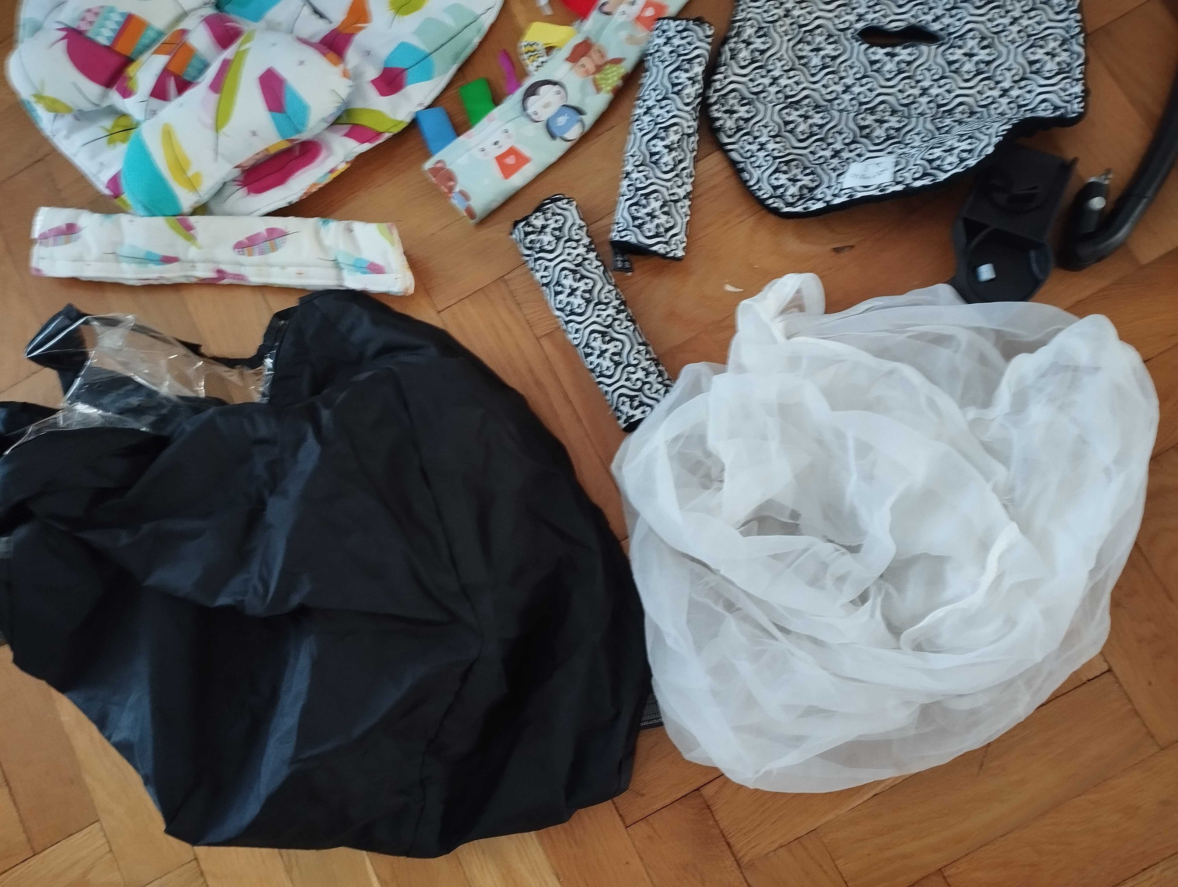 Zestaw akcesoriów do wózka quinny zapp xtra 2 x wkładka baweł. pałąk