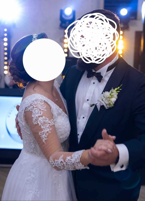 Długa Suknia Ślubna rozmiar 38