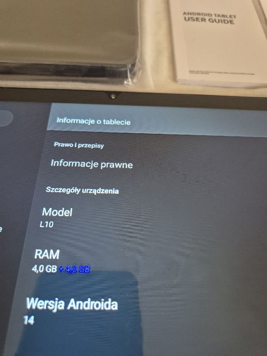 Tablet Tab 15 Lite 11'' Cali HD Android 14 WiFi 5G 128/4GB