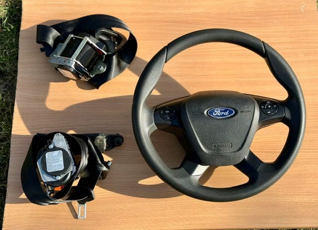 pasy bezpieczeństwa kierownica z air bag siedzenia Ford Transit mk8