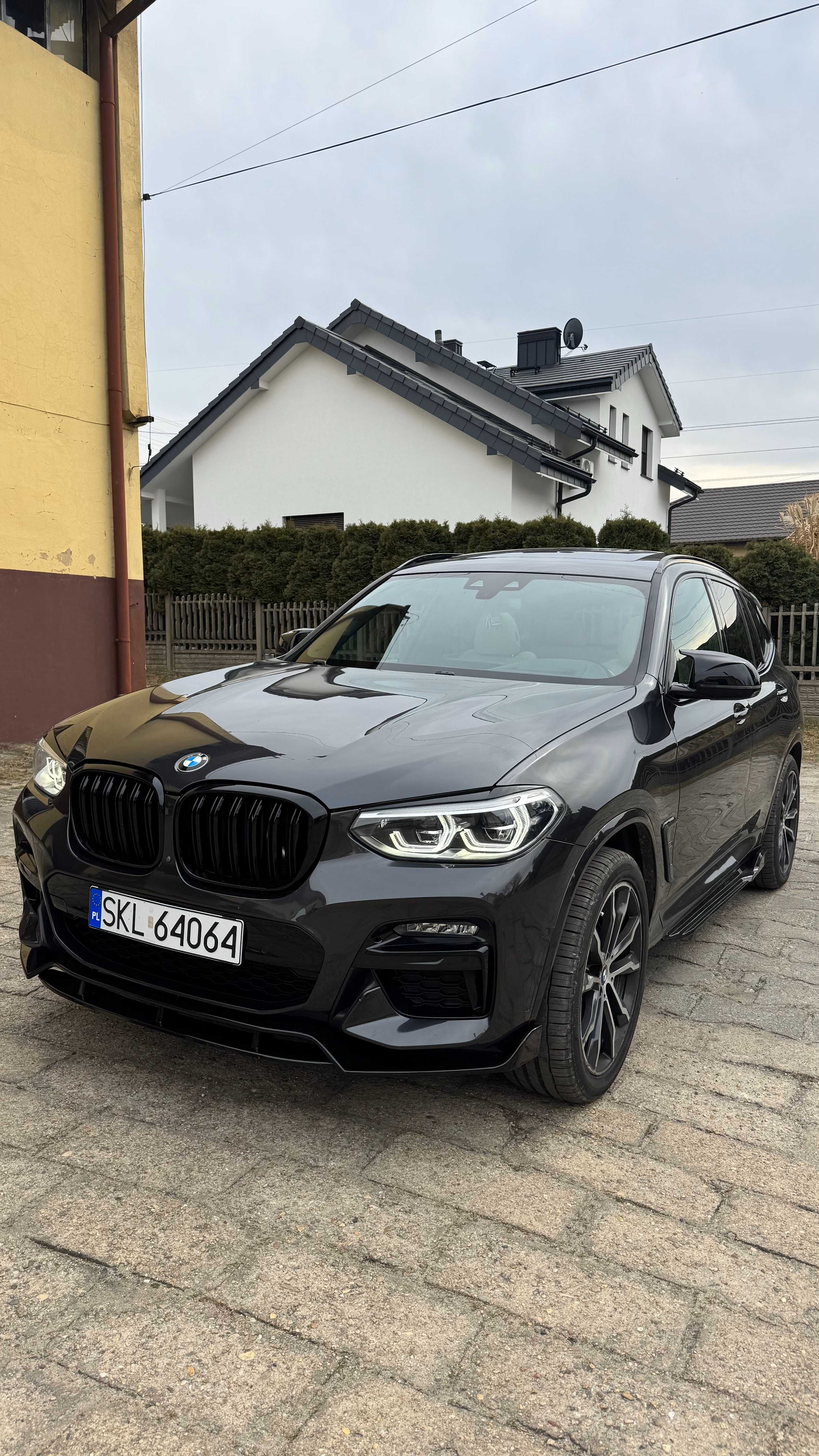 Dokładka spoiler splitter BMW X3 G01 CZARNY POŁYSK / CARBON