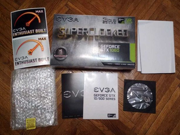 Коробка EVGA GeForce GTX 1060 3 Гб