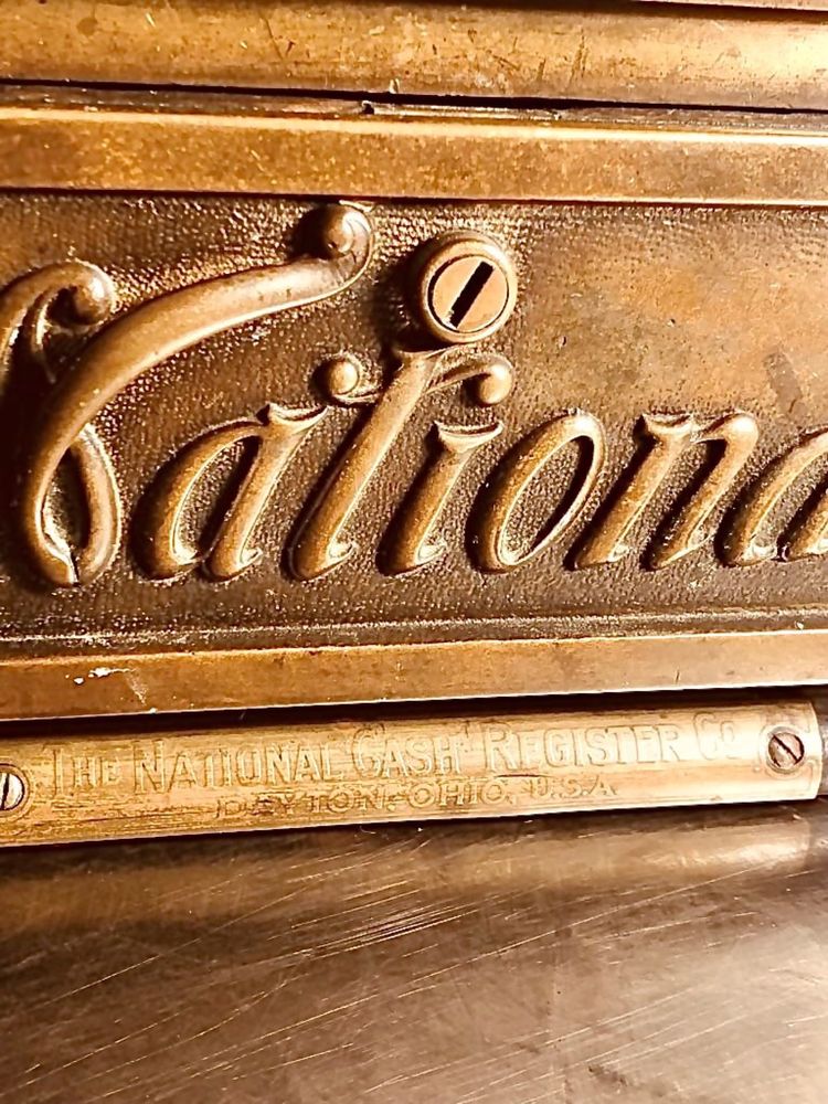 Старинный кассовый аппарат “National” 1909  Производство NCR Ohio USA