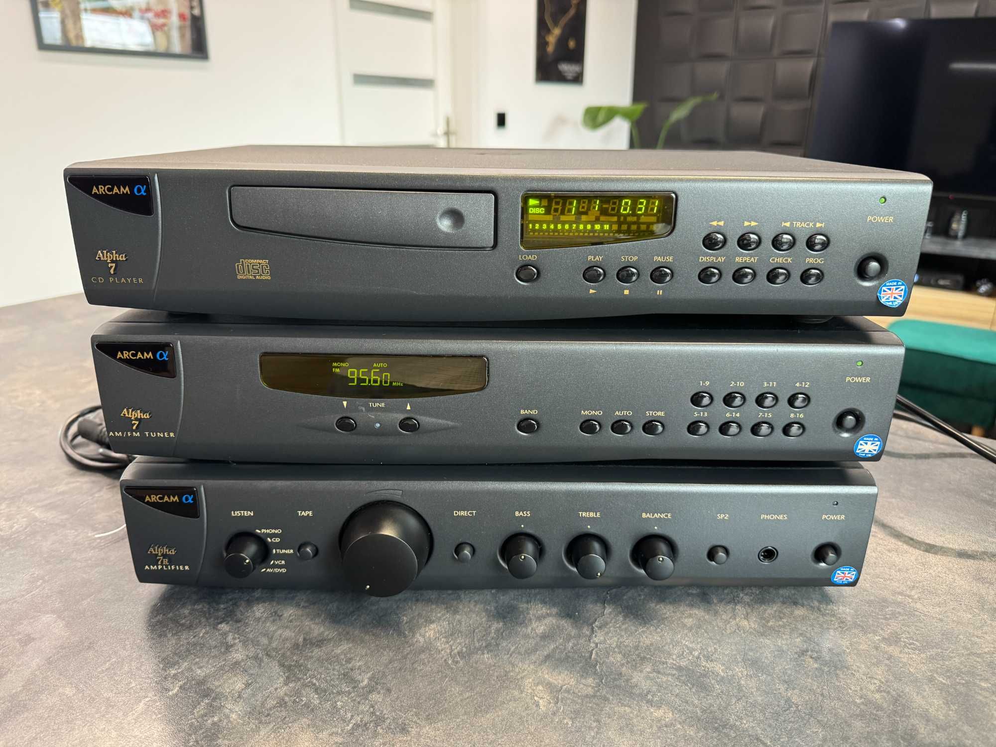 wieża segmentowa arcam cd,tuner,wzmacniacz, alpha 7,alpha 7r
