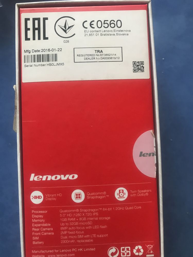 Смартфон Lenovo А6000