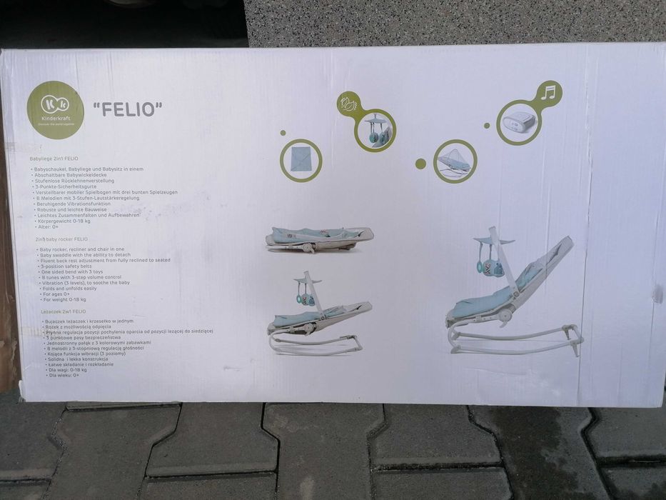 Leżaczek bujaczek Kinderkraft Felio