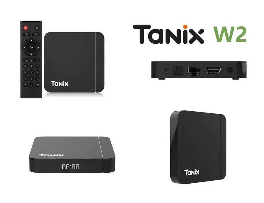 Смарт ТВ приставка 4K ТВ приставка Tanix W2 4GB/32GB