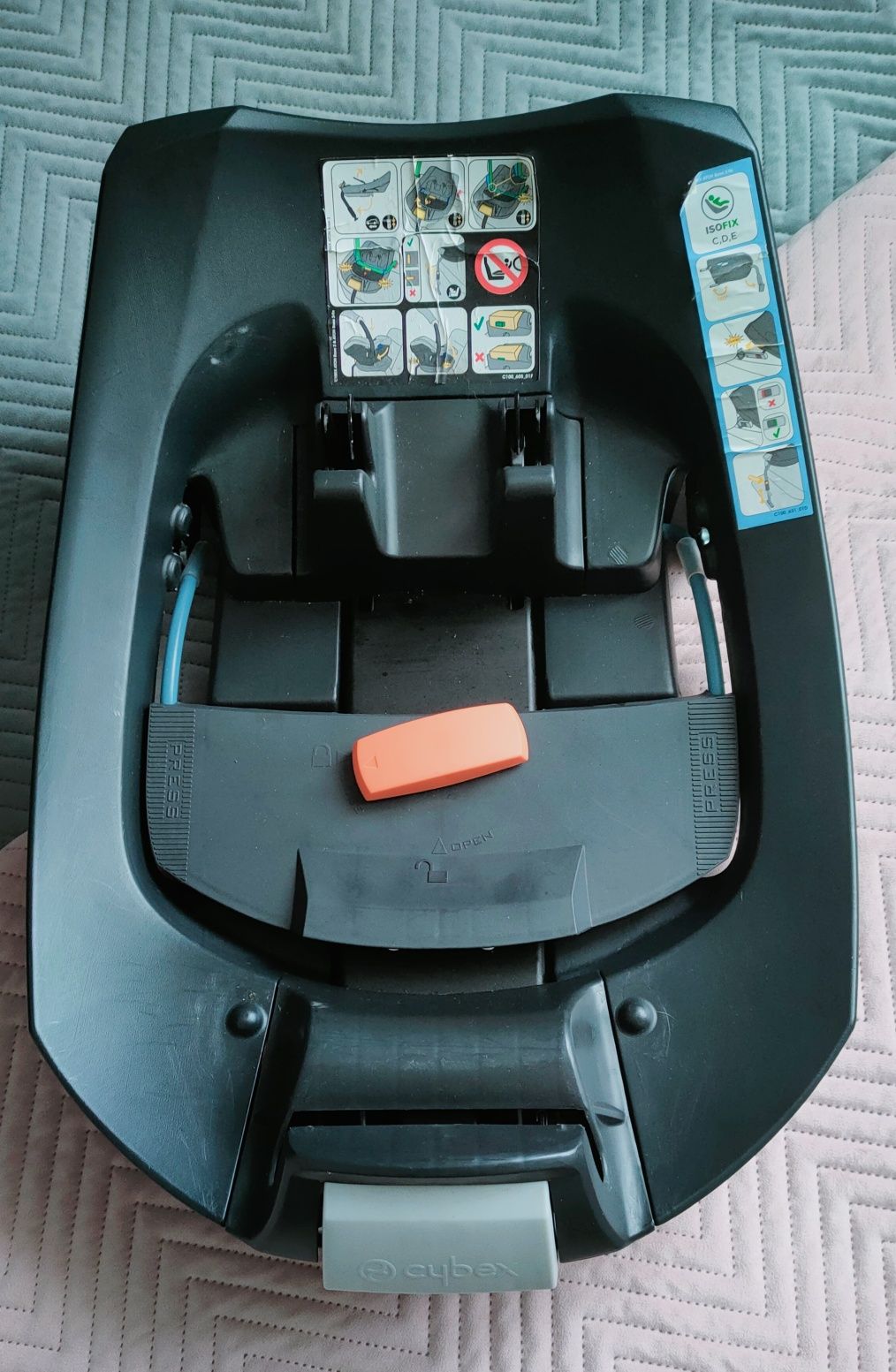 Fotelik Cybex Aton 5 + Baza ISOFIX/Pasy